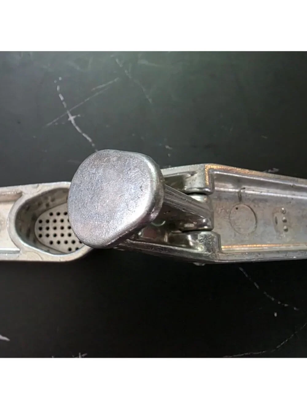 Vintage Susi Swiss-Made Metal Garlic Press Durable Kitchen Tool